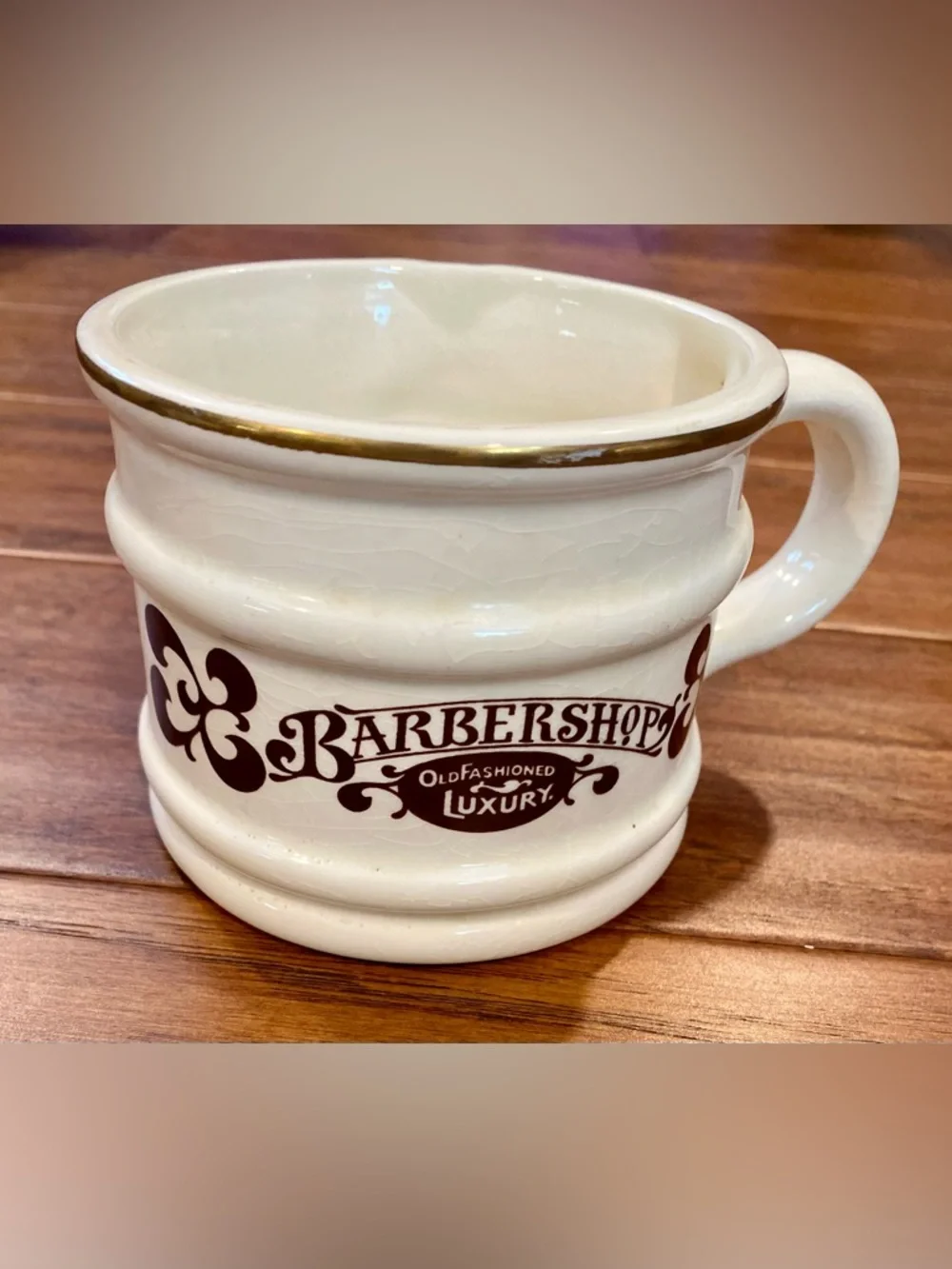 Vintage Franklin Toiletry Co Barbershop Old Fashioned Luxury‎ Mug